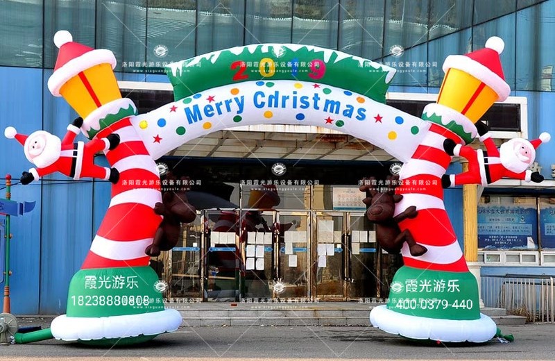 海南藏族圣诞活动拱门